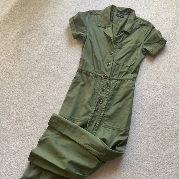 Madewell Army Green Jumpsuit - Picture 2 of 3